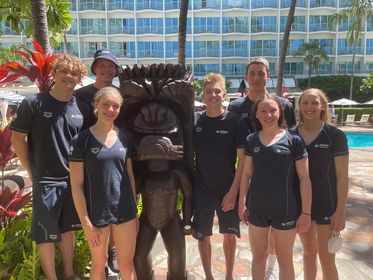 NSW athletes at the 2022 Junior Pan Pacific Championships in Hawaii