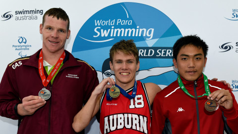 Tim Hodge is pleased with his victory at the World Para Swimming World Series. 
