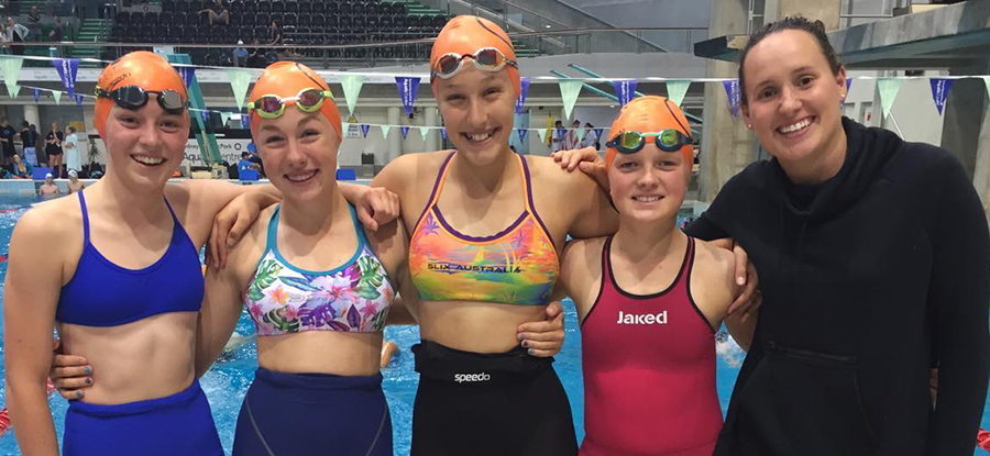 Cruiz SC Swimmers with Jessica Hansen Tokyo Olympian