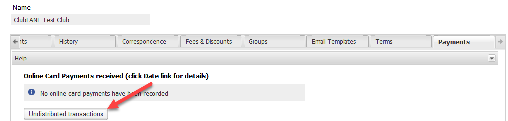 How does our club get paid fees4 List of undistributed transactions in ClubLANE