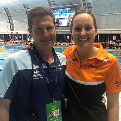 Tokyo Olympian Jessica Hansen with Coach Shannon Rollason