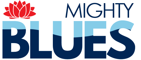 Swimming NSW Mighty Blues Logo