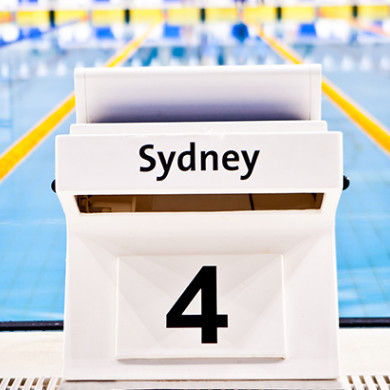 Starting Block at Sydney Olympic Park Aquatic Centre