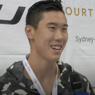 Will Yang being interviewed at 2019 NSW State open