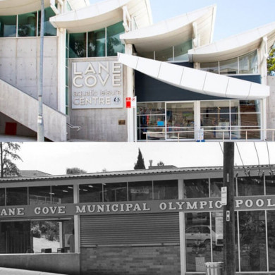 Lane Cove's new pool vs original pool