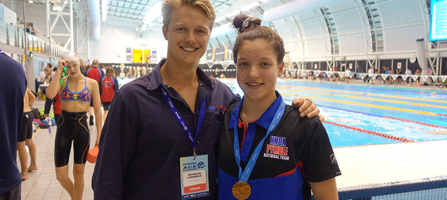 Hayley Johnston of Knox Pymble Australian Age Gold Medallist