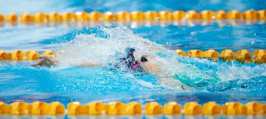 Backstroke swimmer at 2019 Sydney Open