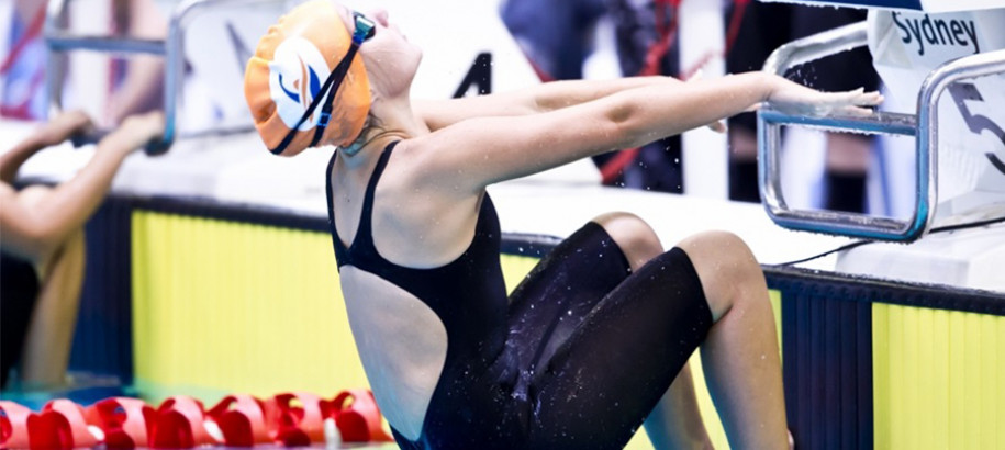 Carlile Swimmer Backstroke Start