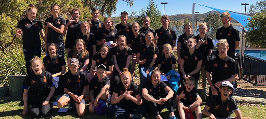 Lane Ropes to Leadership Camp Group Shot at Lake Keepit