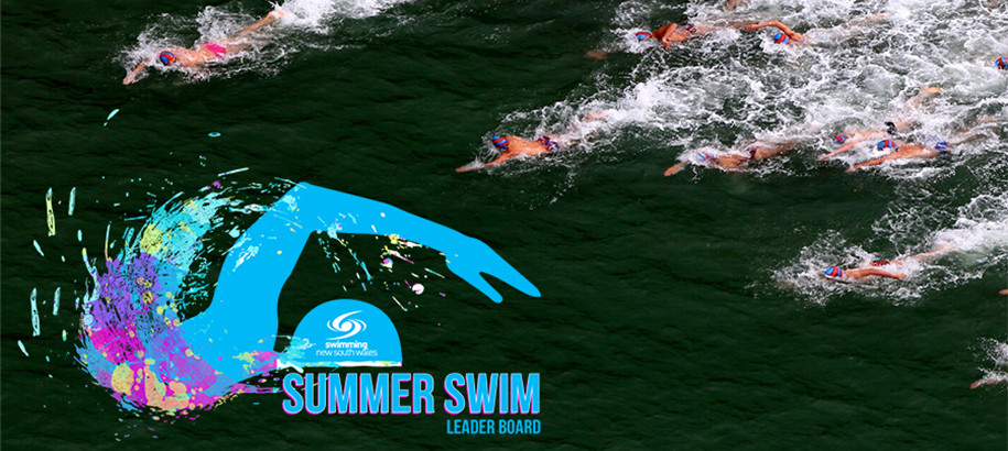 Ocean Swimmers swimming towards Leader Board Logo