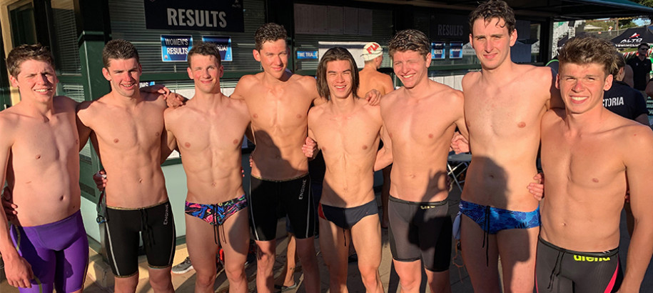 Mens 4x200m Relay Swimmers Vic-NSW