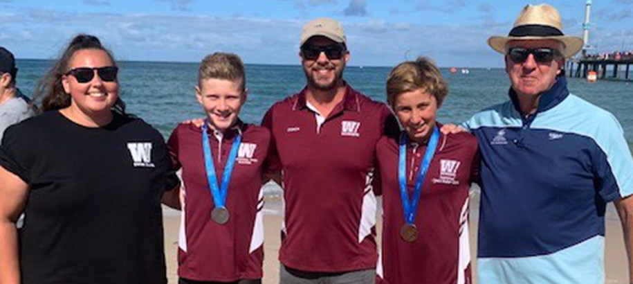 Swimming NSW Coaching Director Jon Shaw with Revesby Workers SC