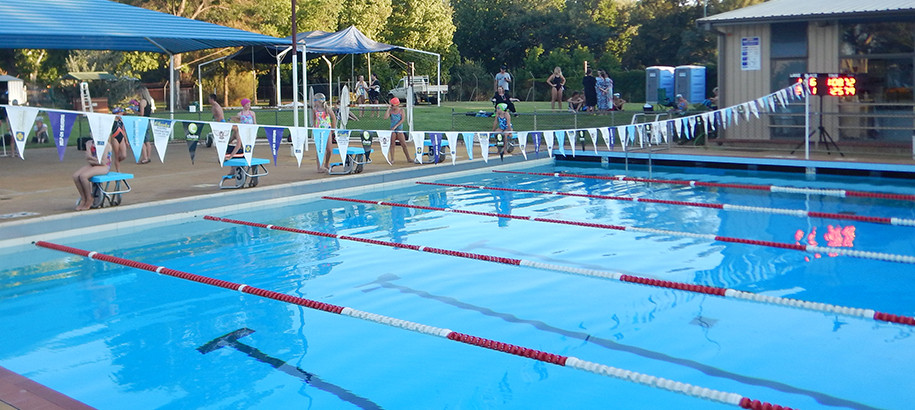 Club swimming pool during club night