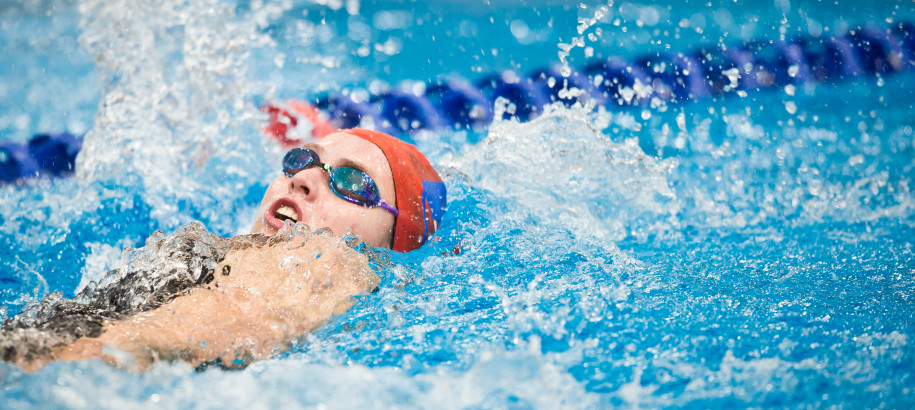 Backstroke swimmer at 2019 Sydney Open