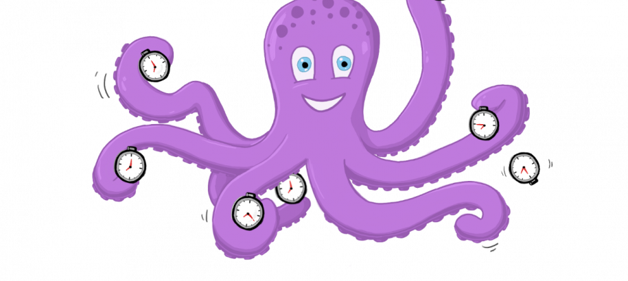 Cartoon image of Olly the Octopus