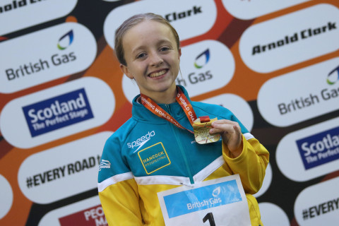 Tiffany Thomas Kane 2015 Champs Thomas Kane won gold in the Women's 100m Breaststroke (SB6).