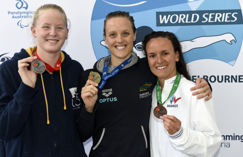 Ellie Cole and Katja Dedekind both medalled in the Women's 100m Backstroke Multi-Class event.